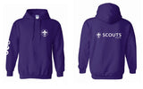 SCOUTS AOTEAROA PURPLE HOODIE - ADULT SIZES S - 3XL