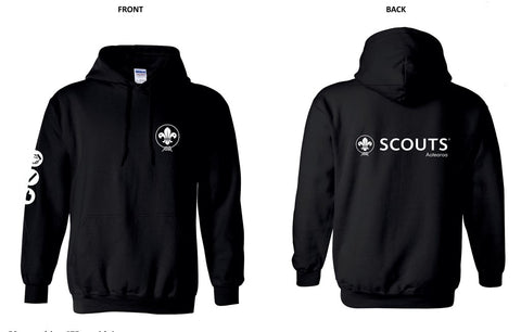 SCOUTS AOTEAROA HOODIE - BLACK