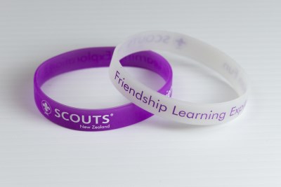 WRISTBAND - SCOUTS NEW ZEALAND - GLOW IN THE DARK