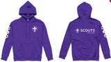 * SCOUTS NEW ZEALAND PURPLE HOODIE - ADULT SIZES S - 3XL *