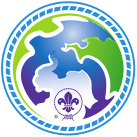 KEA AND CUB BADGE - WORLD SCOUT ENVIRONMENT PROGRAMME - BLUE