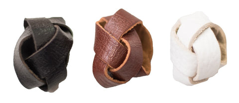 PLAITED LEATHER WOGGLE