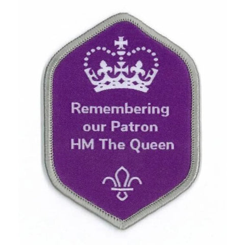 BLANKET PATCH - OFFICIAL MEMORIAL BADGE FOR HM THE QUEEN