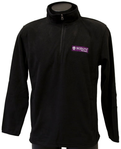 SCOUTS NEW ZEALAND BLACK POLAR FLEECE