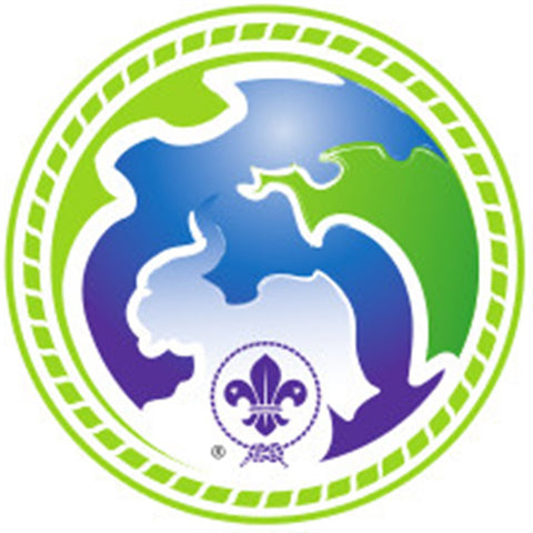 SCOUT BADGE - WORLD SCOUT ENVIRONMENT PROGRAMME - GREEN