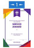 SERVICE AWARD - YEARS SERVICE - BADGE, CERTIFICATE, PIN