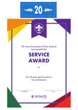 SERVICE AWARD - YEARS SERVICE - BADGE, CERTIFICATE, PIN