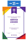 SERVICE AWARD - YEARS SERVICE - BADGE, CERTIFICATE, PIN