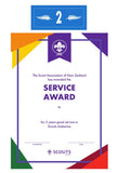 SERVICE AWARD - YEARS SERVICE - BADGE, CERTIFICATE, PIN