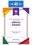 SERVICE AWARD - YEARS SERVICE - BADGE, CERTIFICATE, PIN