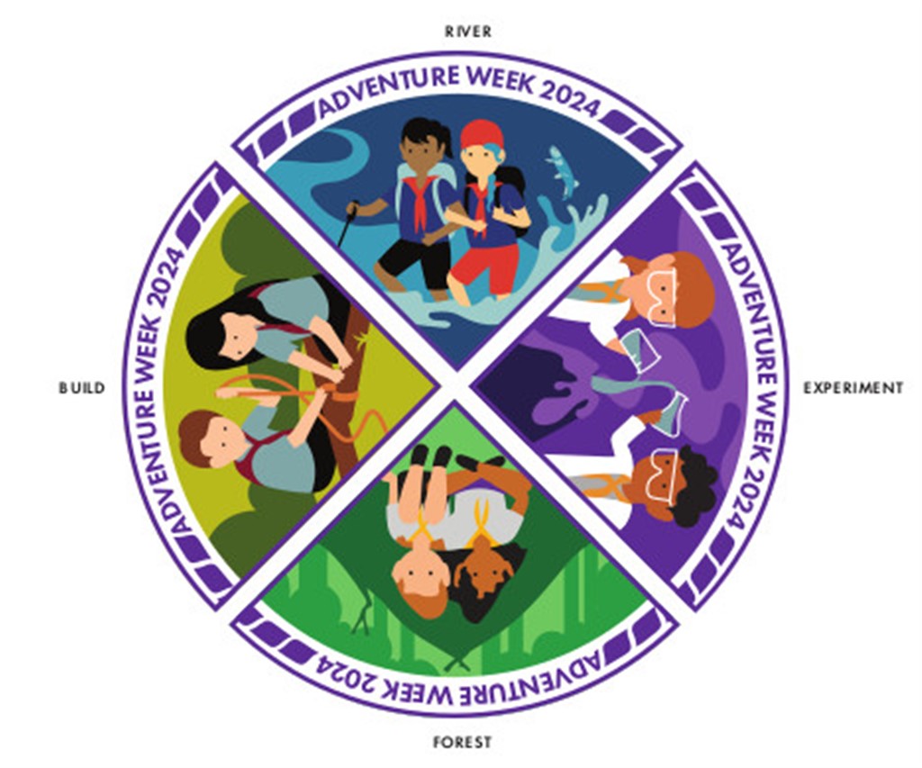Adventure Week EVENT BADGE - ADVENTURE WEEK 2024 BADGE – Scouts Direct