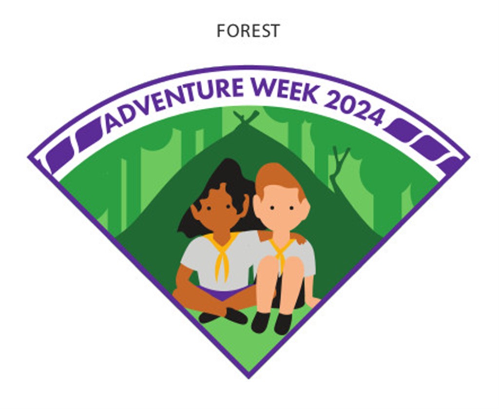 Adventure Week EVENT BADGE - ADVENTURE WEEK 2024 BADGE – Scouts Direct