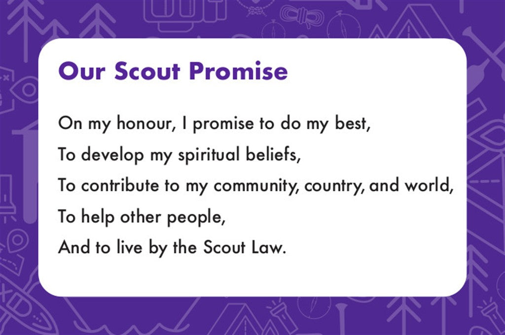 CARD - OUR SCOUT PROMISE – Scouts Direct