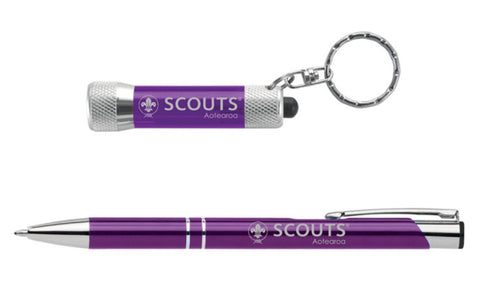 SCOUTS AOTEAROA PEN AND TORCH SET