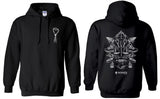 SCOUTS AOTEAROA ILLUSTRATED HOODIE - BLACK