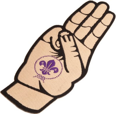 BLANKET PATCH - WORLD SCOUT PROMISE, IRON-ON