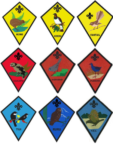 BLANKET PATCH SET - NZ NATIVE BIRDS (SET OF 9)