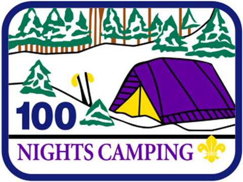 BLANKET PATCH - 100 NIGHTS CAMPING