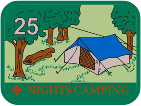 BLANKET PATCH - 25 NIGHTS CAMPING