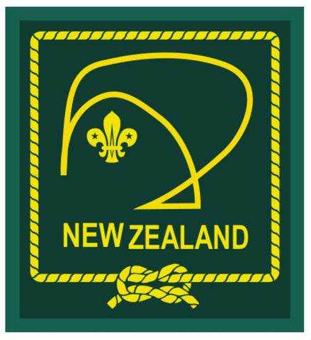 BLANKET PATCH - NEW ZEALAND - GREEN STYLISED KIWI