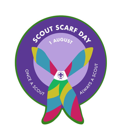 BLANKET PATCH - SCOUT SCARF DAY - GREEN BORDER