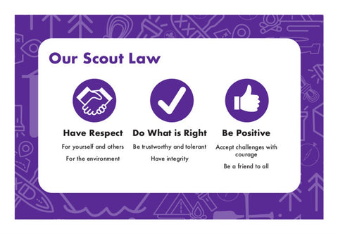 CARD - OUR SCOUT LAW