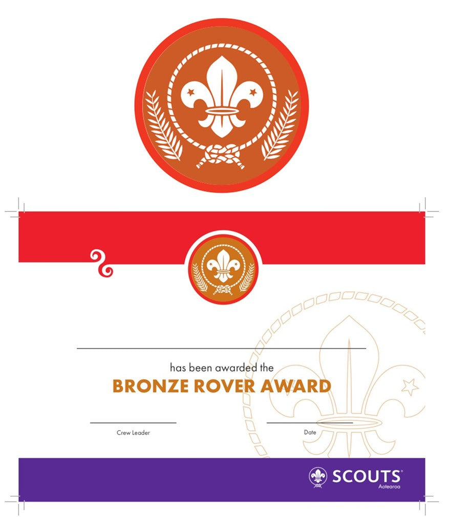 BRONZE, SILVER, GOLD AWARD - BADGE, CERTIFICATE - SECTIONS – Scouts Direct