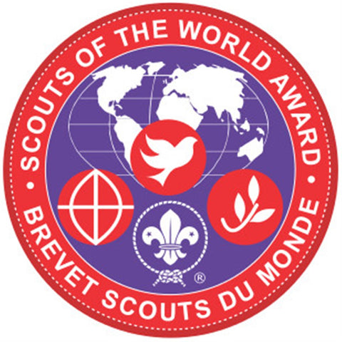 VENTURER AND ROVER BADGE - SCOUTS OF THE WORLD AWARD - RESTRICTED