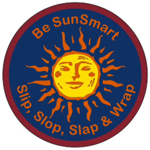 VENTURER BADGE - BE SUN SMART - SLIP, SLOP, SLAP & WRAP